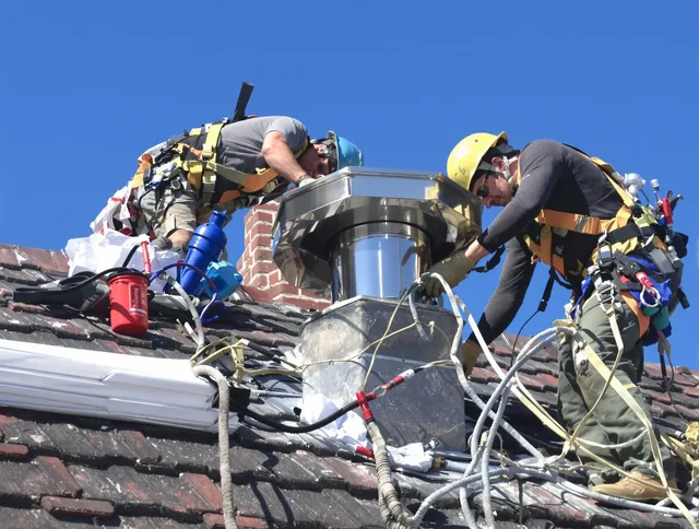 Protective chimney cap installed by Buena Park Chimney Sweep in Buena Park, CA