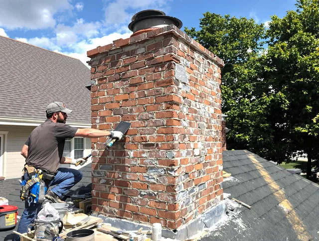 Completed chimney rebuild by Buena Park Chimney Sweep in Buena Park, CA